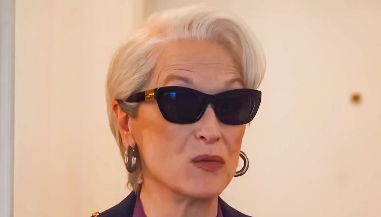 Occhiali da sole di Miranda diavolo veste prada