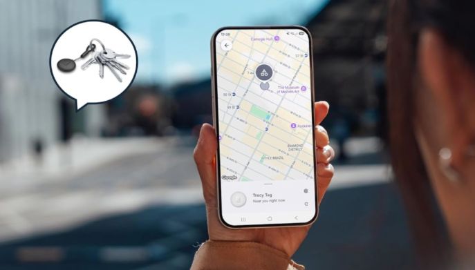 Schermata della app che localizza l'auto