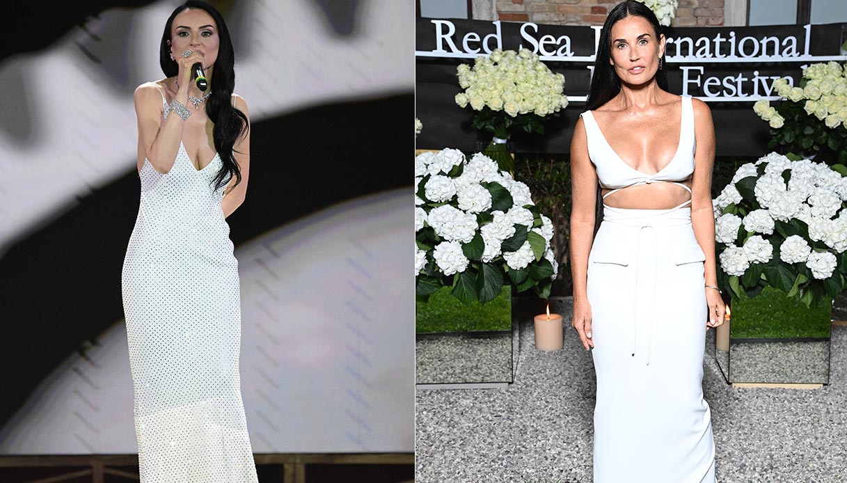 Arisa e Demi Moore, magrissime ma (dicono) senza Ozempic