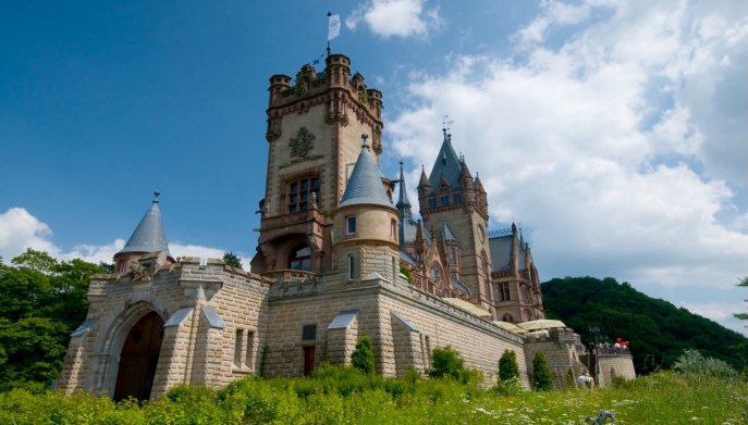 Castello di Drachenburg esterno sole
