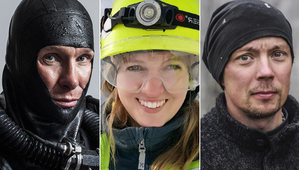Sami Paakkarinen, Jenni Westerlund e Patrik Gr&ouml;nqvist