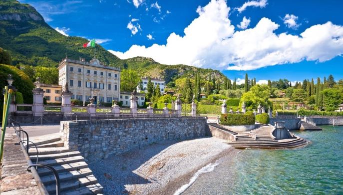 Villa Sola Cabiati accesso lago