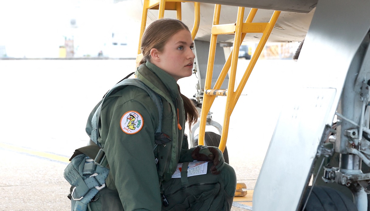 Leonor impegnata nelle operazioni in aeronautica