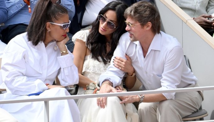 Brad Pitt e Ines de Ramon al Roland Garros