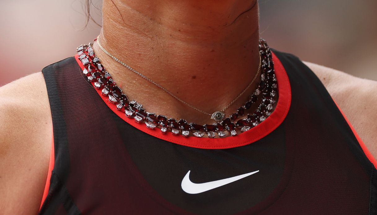 La preziosa collana di Aryna Sabalenka