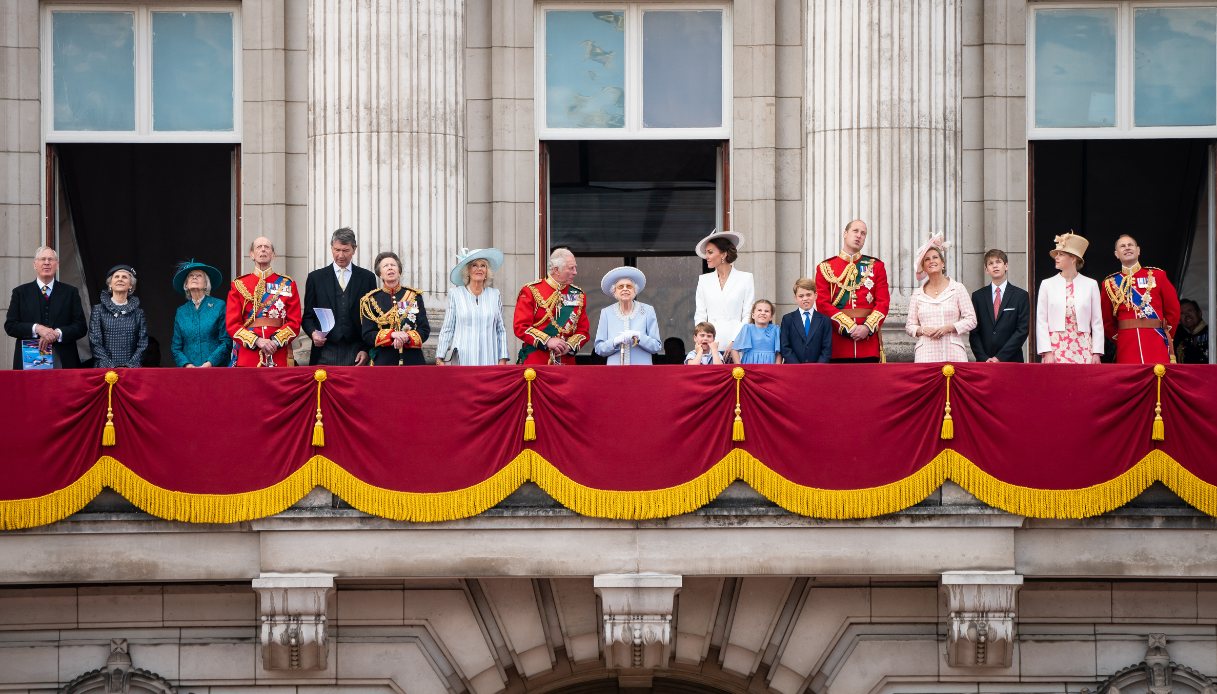 I Duchi del Gloucester al balcone di Buckingham Palace