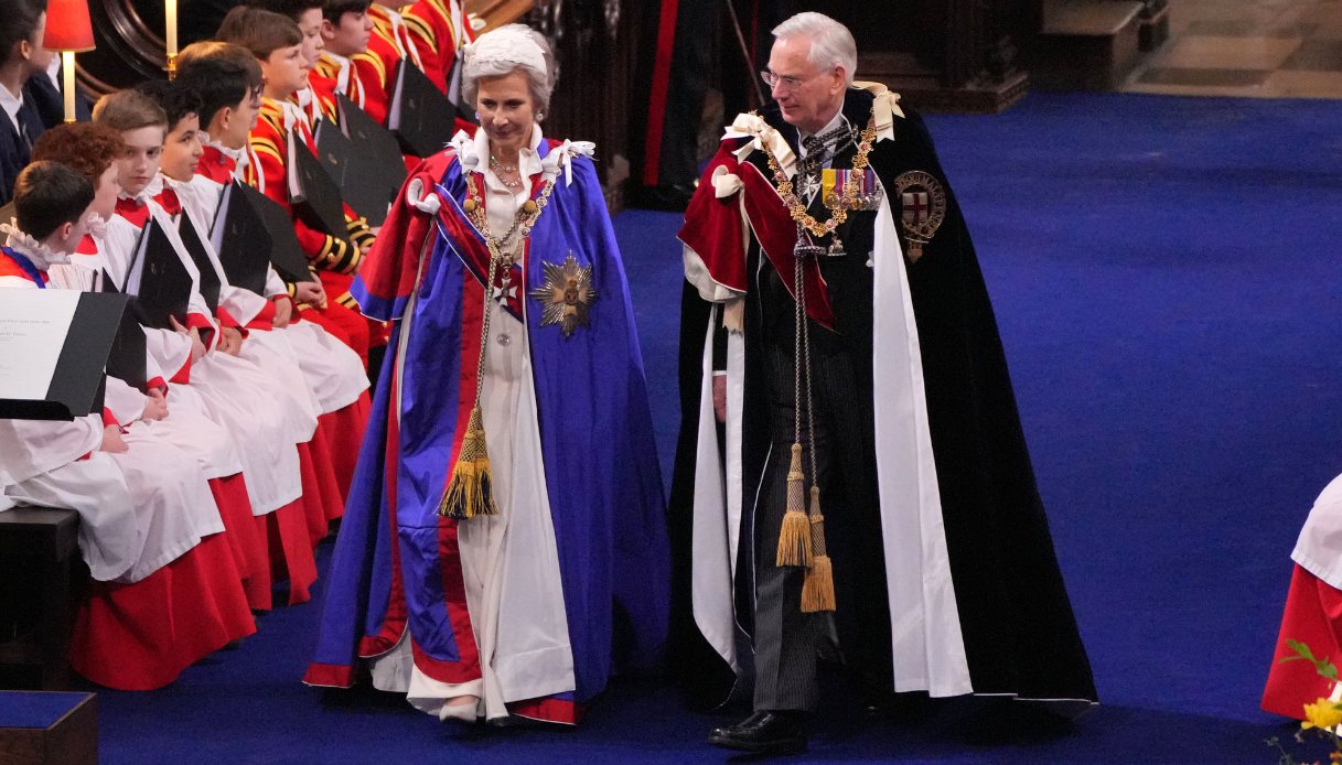 I Duchi del Gloucester all'incoronazione di Carlo III presso l'Abbazia di Westminster