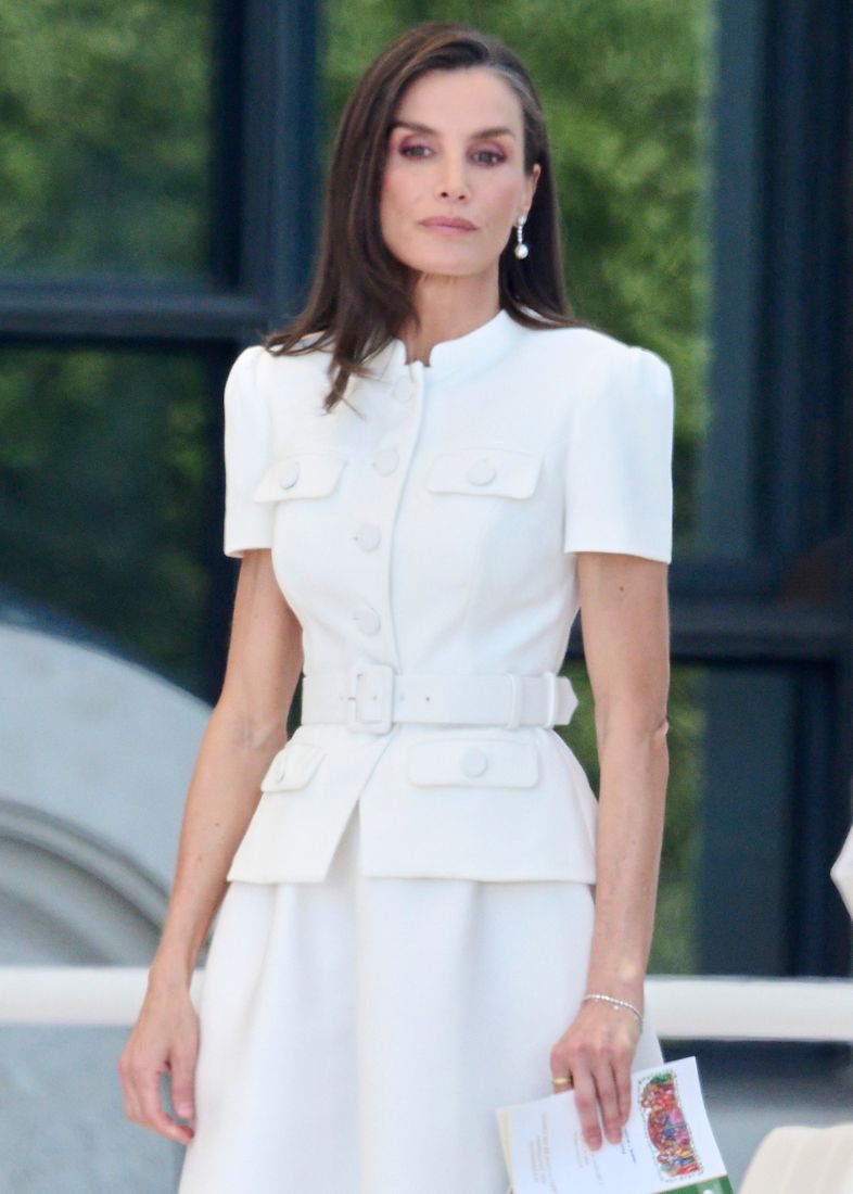Letizia di Spagna in bianco