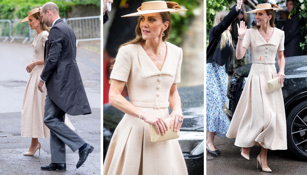 Il look di Kate Middleton al matrimonio di Peter Phillips