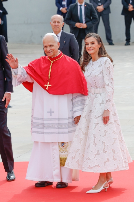 Papa Leone XIV e Letizia di Spagna a Madrid