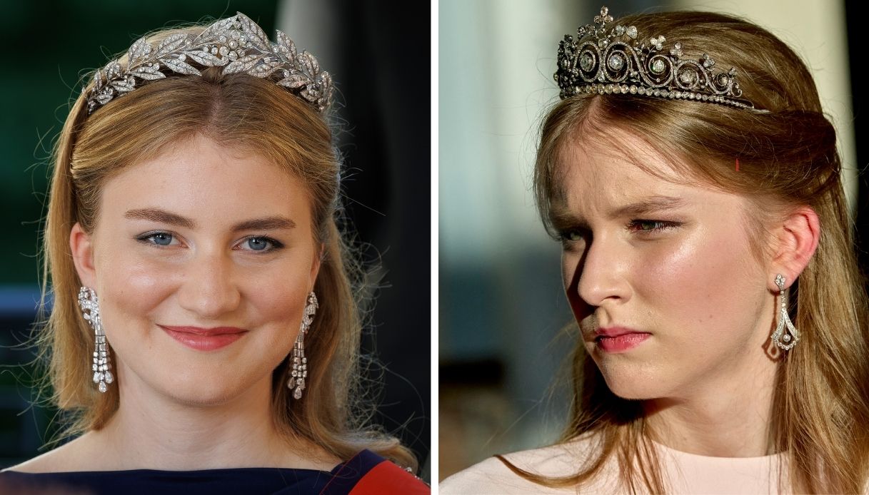elisabetta ed eleonora del belgio il loro primo banchetto di stato con tiara e abito di gala da Dilei.it elisabetta ed eleonora del belgio il loro primo banchetto di stato con tiara e abito di gala