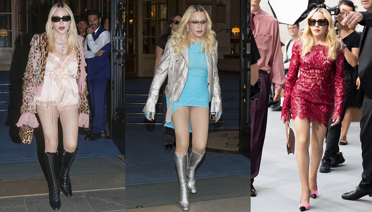 Madonna, che ragazzina! Protagonista della PFW con look da ventenne