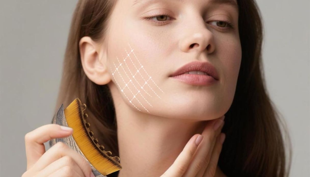 Spazzola viso linfodrenante effetto lifting