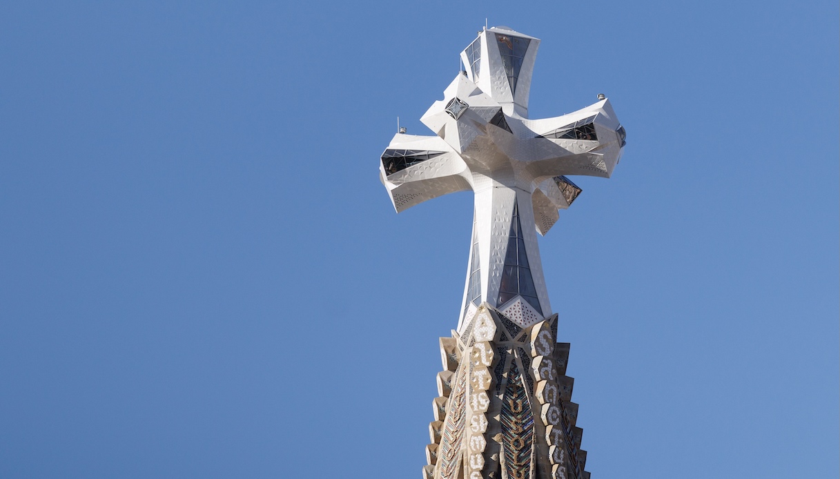 La torre centrale della Sagrada Familia