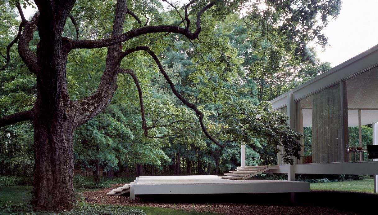 Casa Farnsworth, gli esterni
