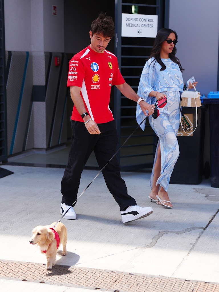 Charles e Alexandra Leclerc con Leo