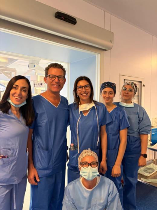 L'equipe medica della Ospedale Maggiore della Carità di Novara