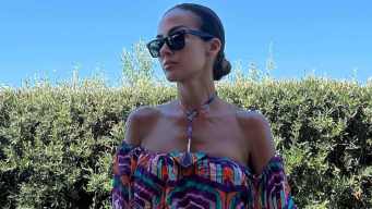 Giorgia Palmas rilancia la borsa di paglia. L’accessorio da indossare da mattina a sera, anche in città