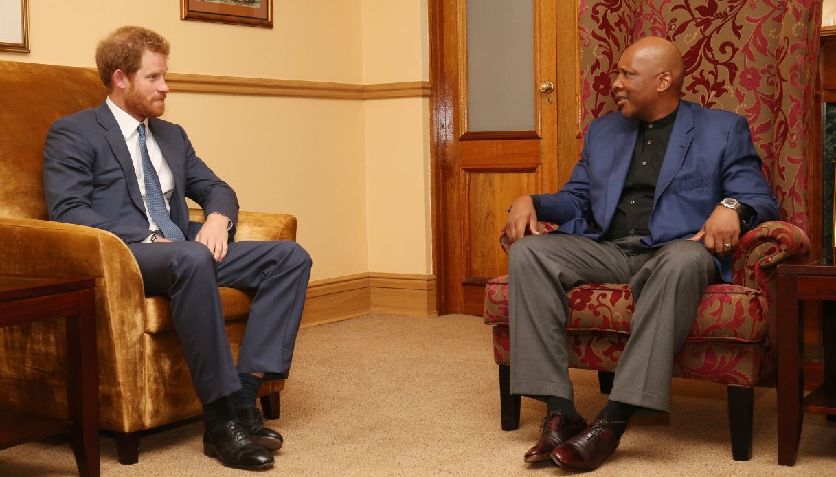 Il Principe Harry e il Re del Lesotho