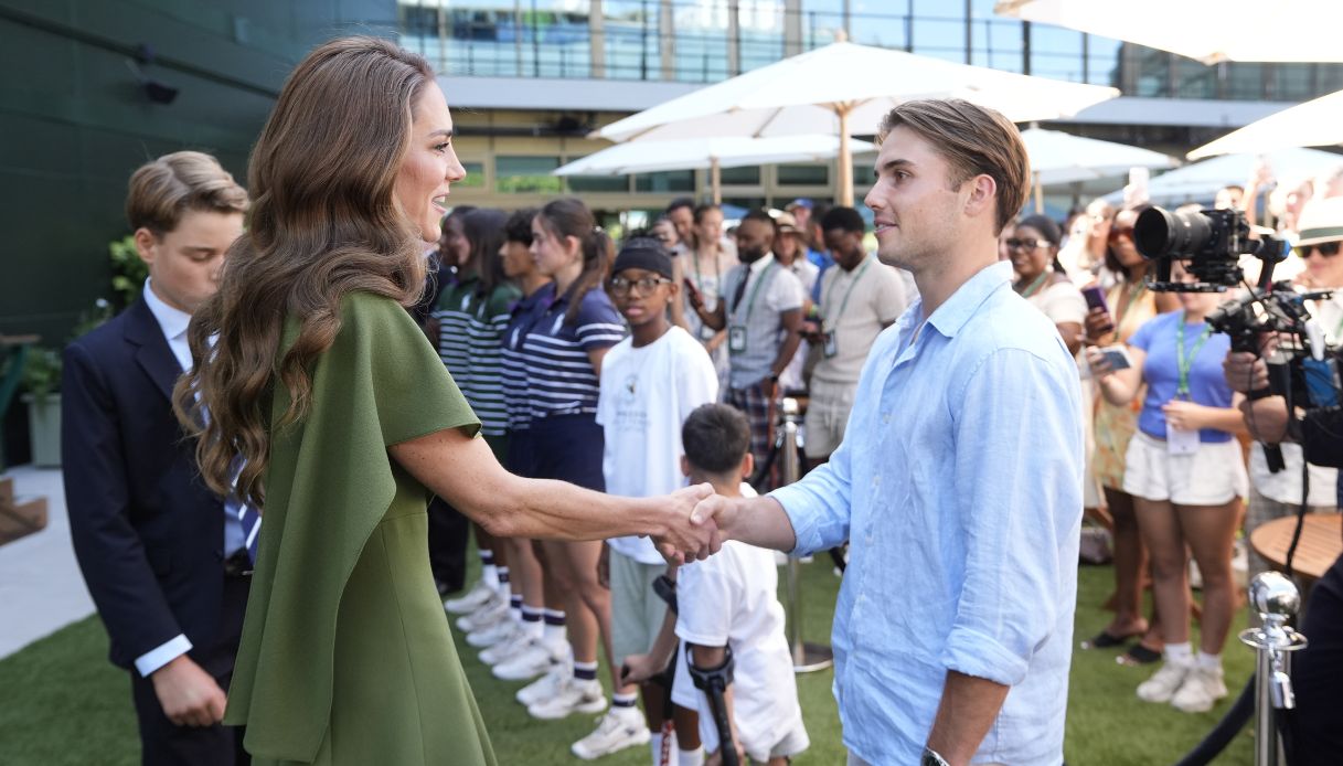 Kate Middleton con il tennista Fery