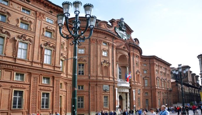 Palazzo Carignano Torino facciata Guarini