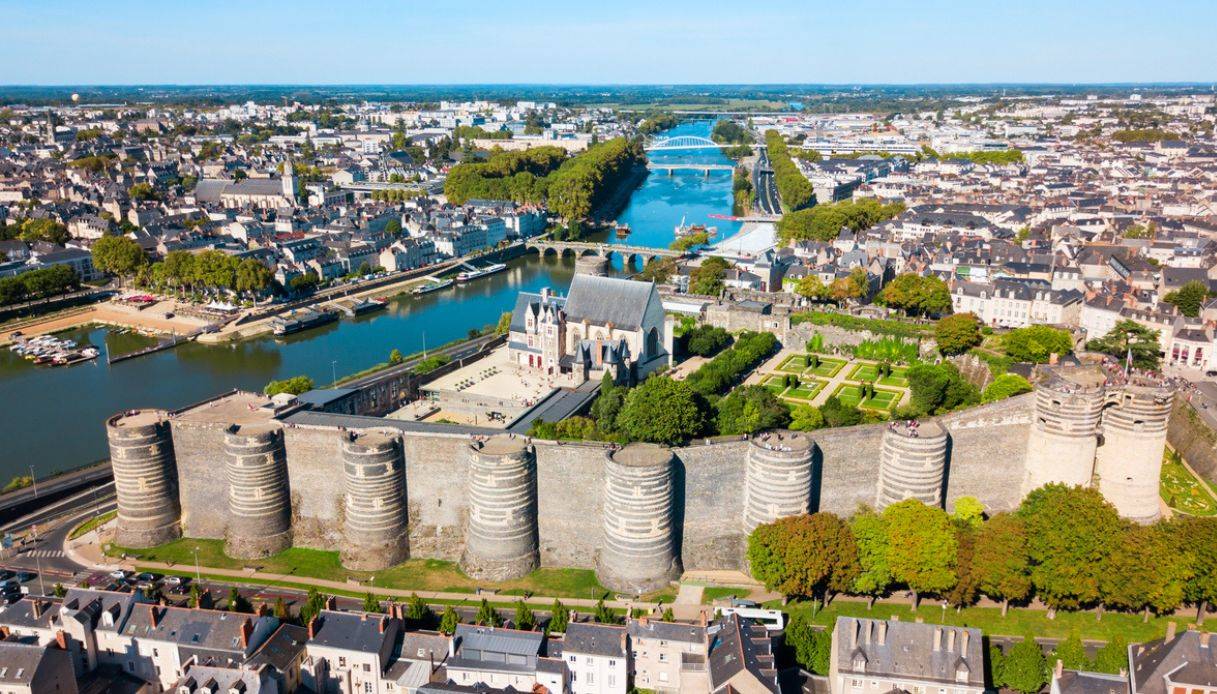 Panoramica del castello di Angers