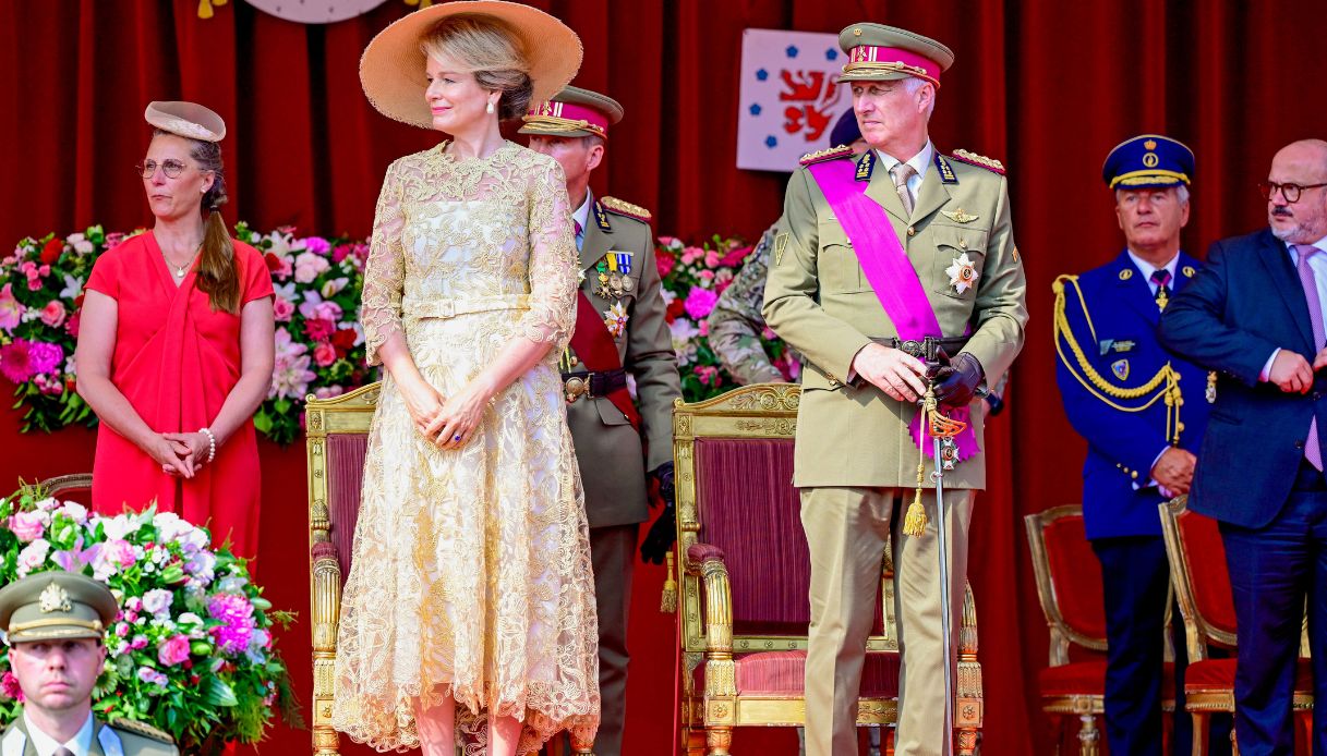 I sovrani del Belgio alla Festa Nazionale