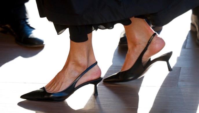 Dettaglio delle slingback