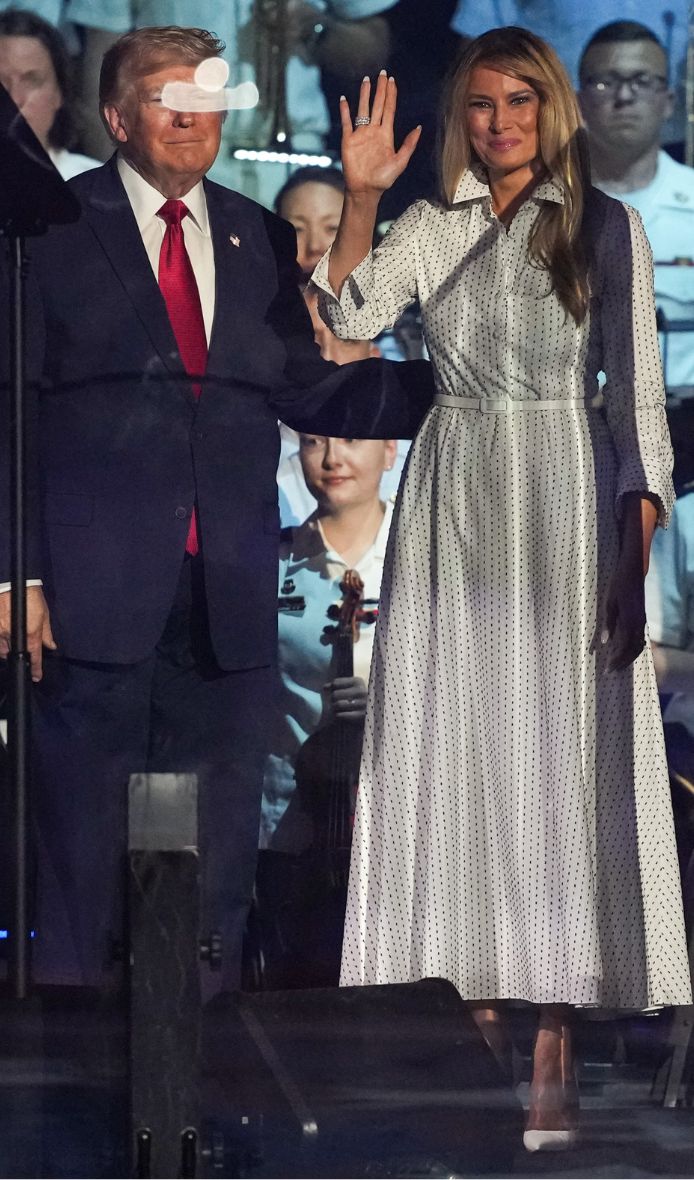 Il look di Melania Trump