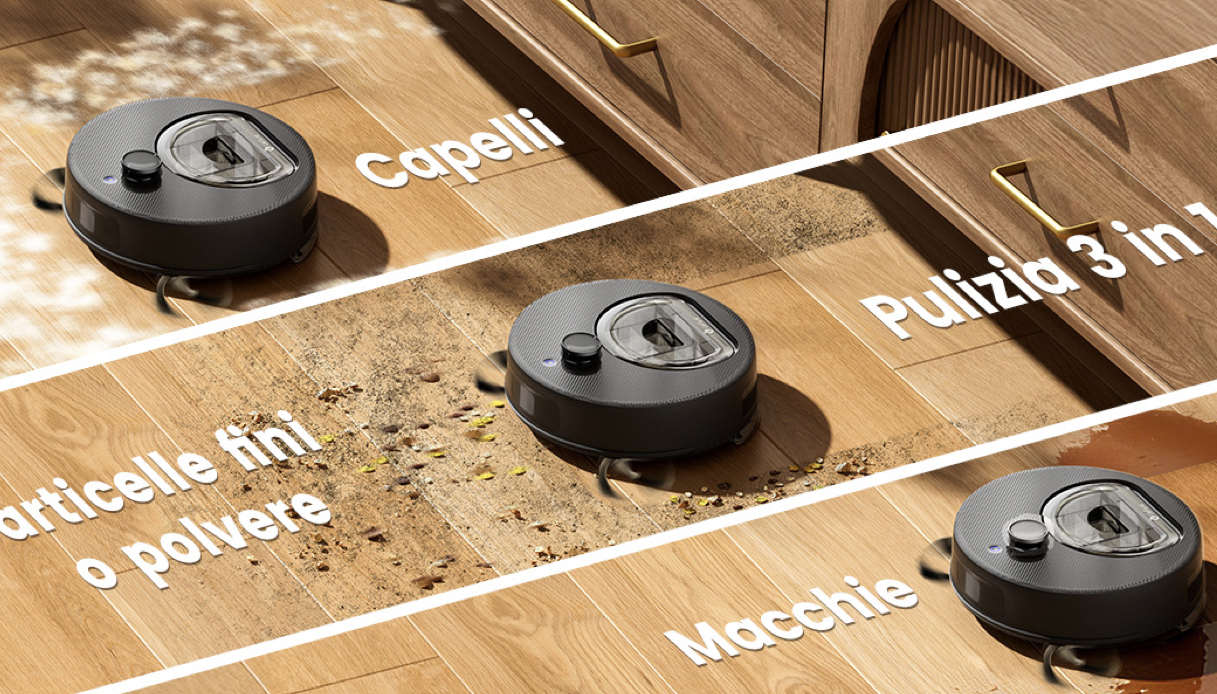 Robot aspirapolvere multi superficie