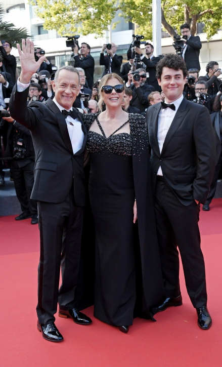Truman Hanks sul red carpet coi genitori