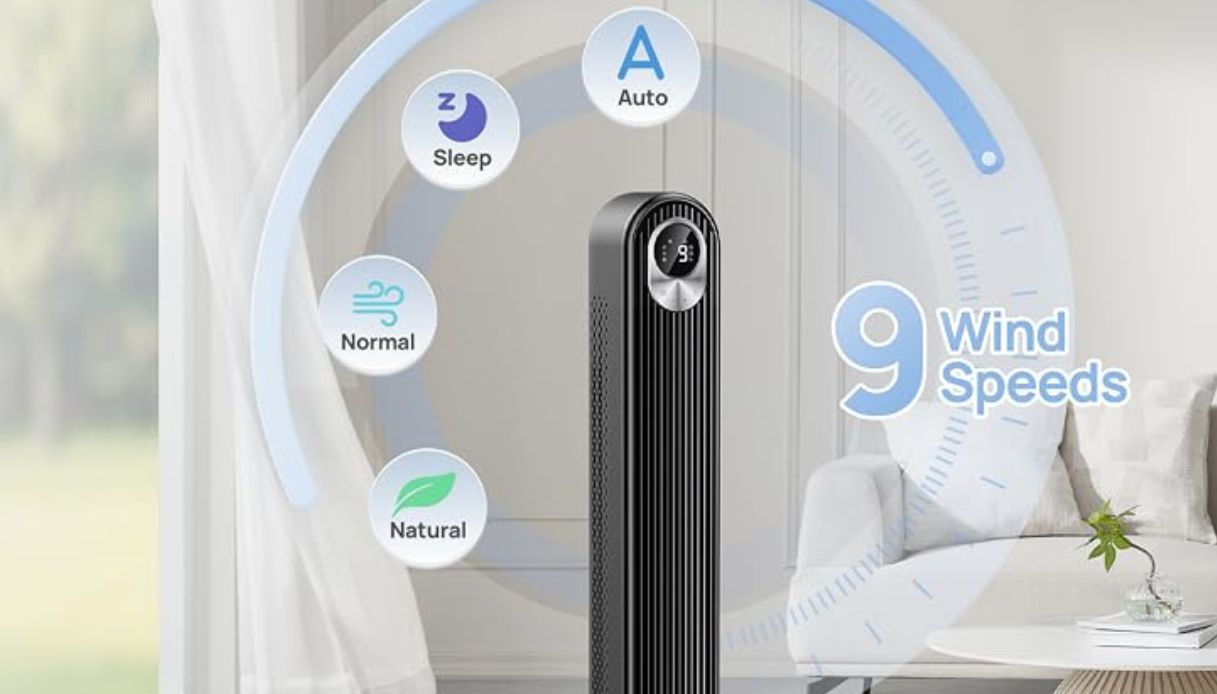 Ventilatore a torre versatile
