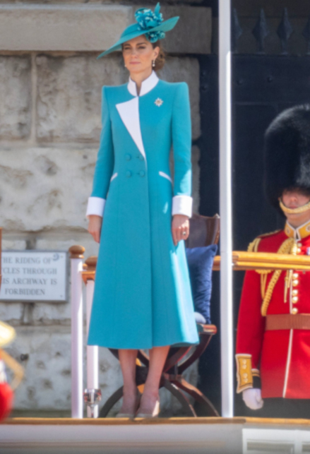Kate Middleton in turchese