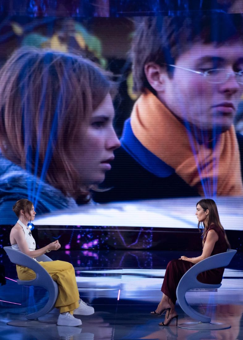 Amanda Knox con Silvia Toffanin