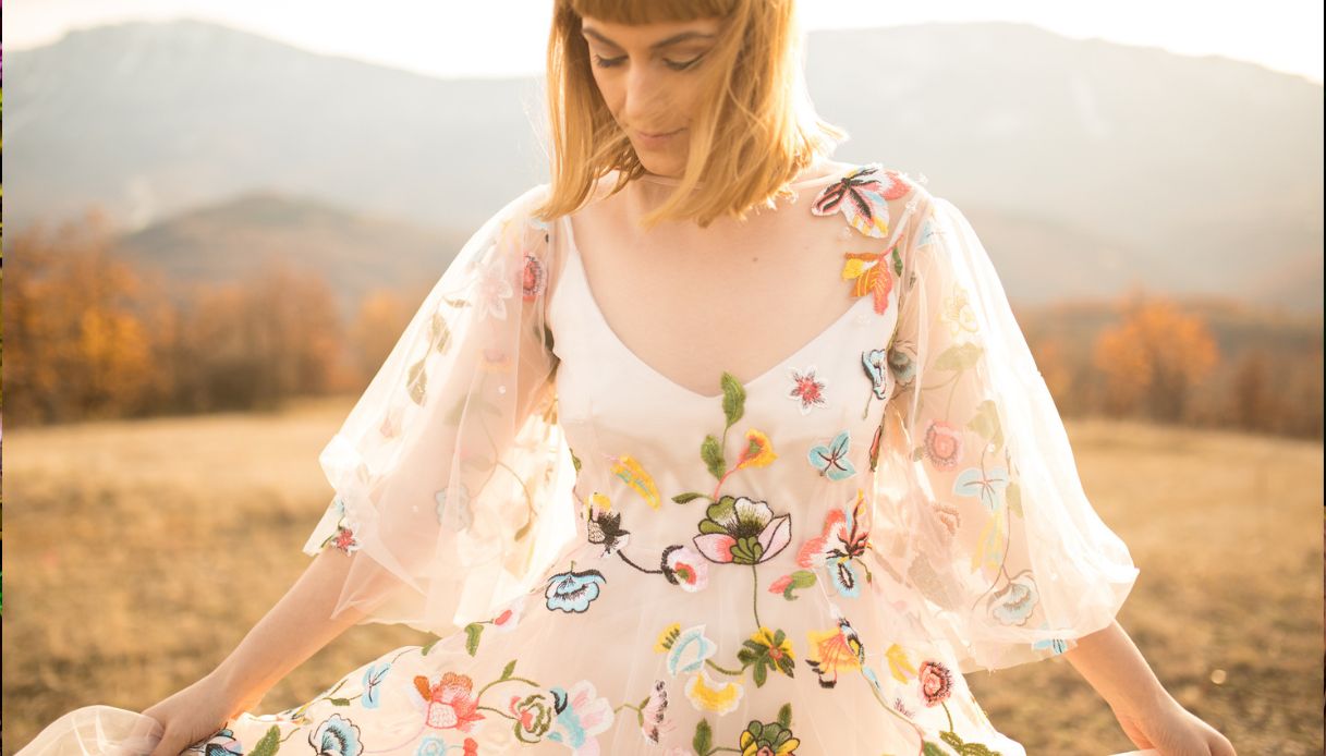 Un abito da sposa massimalista