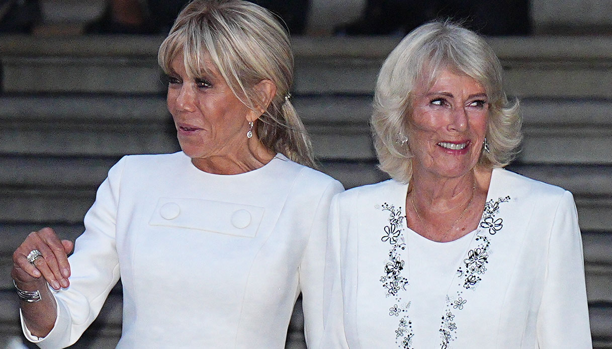 re carlo camilla e brigitte macron si presentano con lo stesso look e lui appare confuso da Dilei.it re carlo camilla e brigitte macron si presentano con lo stesso look e lui appare confuso