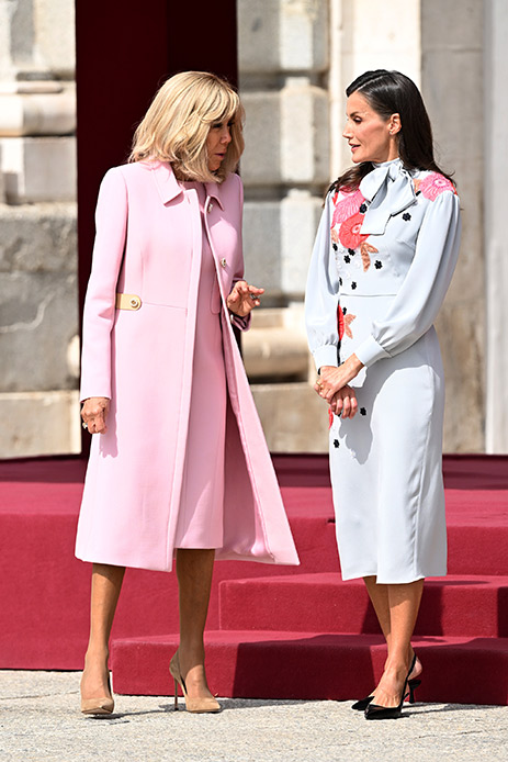 Brigitte Macron Letizia di Spagna