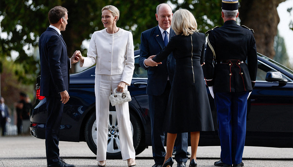 Emmanuel Macron Charlene di Monaco Alberto di Monaco Brigitte Macron