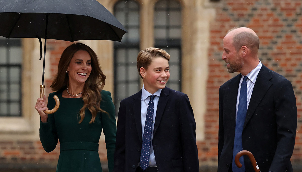 kate middleton e william arrivano con george all8217eton college da Dilei.it kate middleton e william arrivano con george all8217eton college
