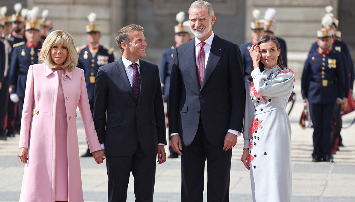 Macron Sovrani di Spagna