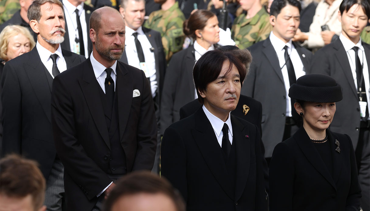 Funerali Harald V William Akishino e Kiko 