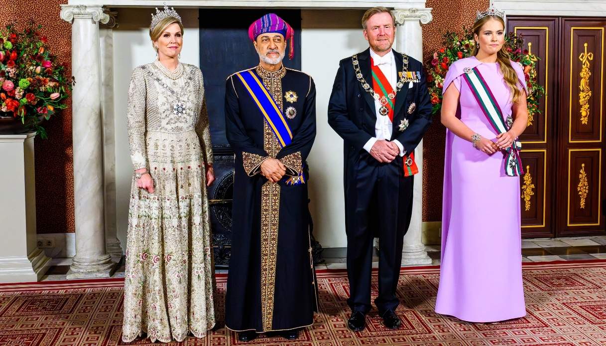 Il Sultano dell'Oman con i reali d'Olanda