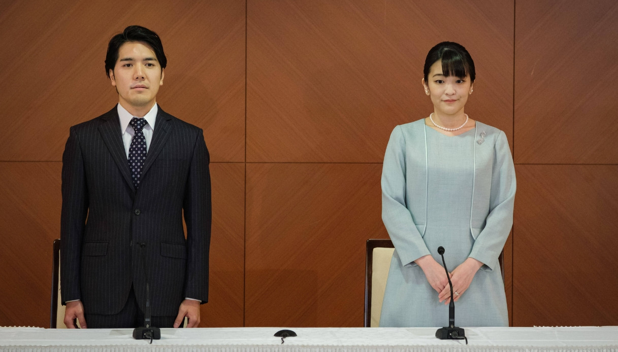 Mako del Giappone e Kei Komuro il giorno del matrimonio