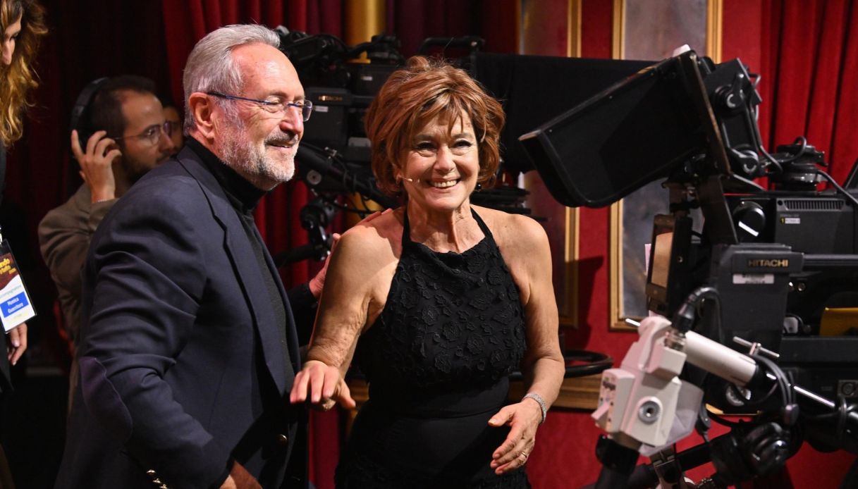 Monica Guerritore e il marito