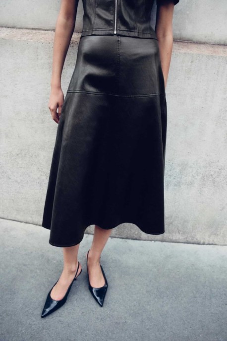 gonna di pelle Zara