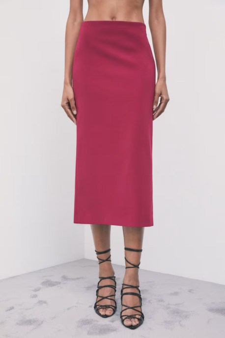 Gonna midi fucsia Patrizia Pepe