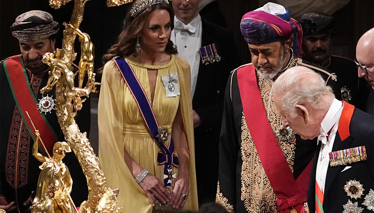 Kate Middleton banchetto di Stato Oman
